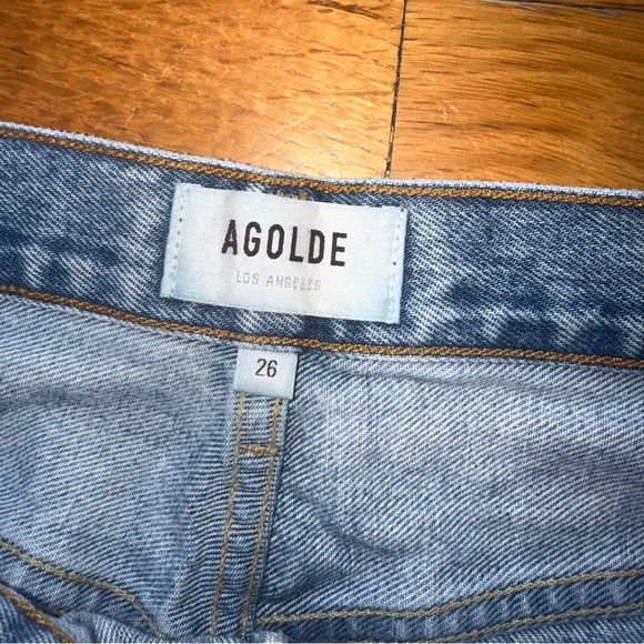 AGOLDE 90’s Denim Jeans Extra Distressed Medium Wash size 26 - Picture 2 of 5